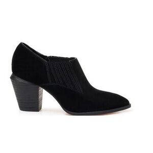 NEW Splendid Hertha Black Leather Suede Ankle Bootie